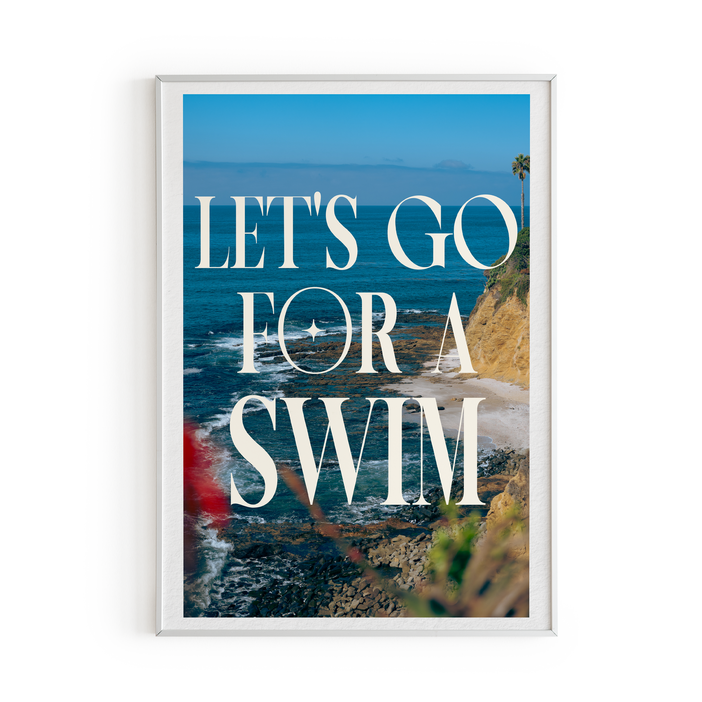Let's Go Swim Art Print
