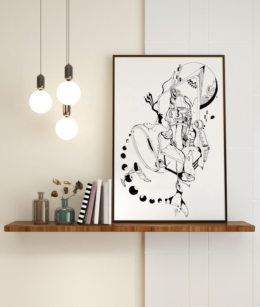 Galactic One-Man Band Art Print