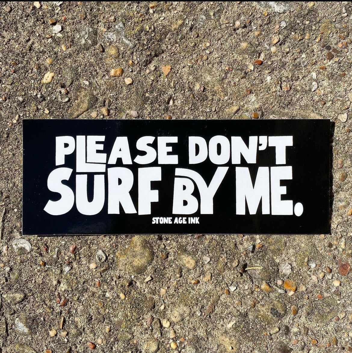 Dont surf sticker