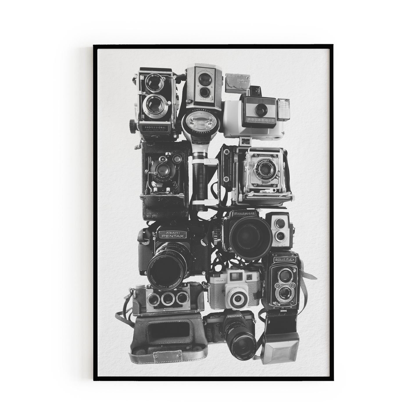 Vintage Cameras Art Print
