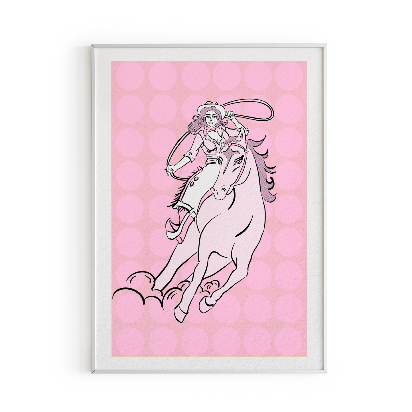 Cowgirl Art Print