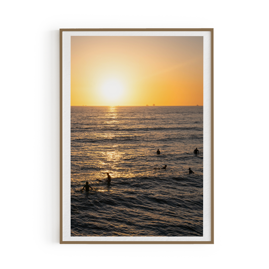 Yellow Sunset Art Print