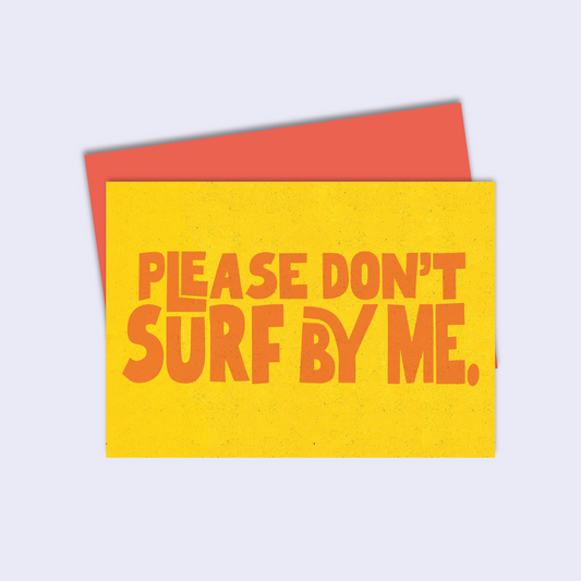 Please Don't Surf Card