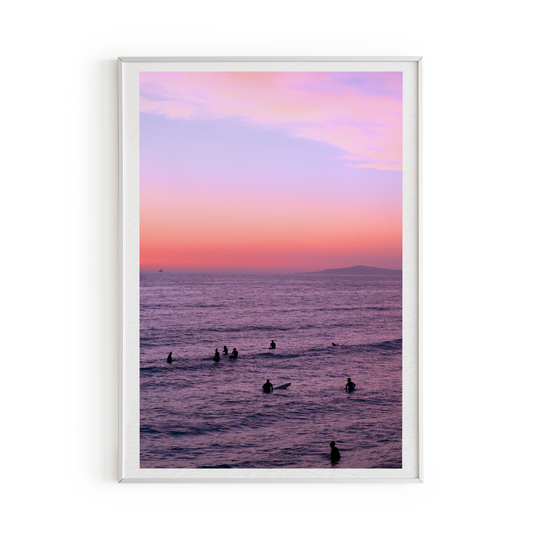 Newport Pink Sunset Art Print