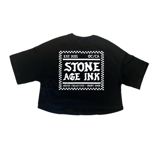 Stone Age punk crop top